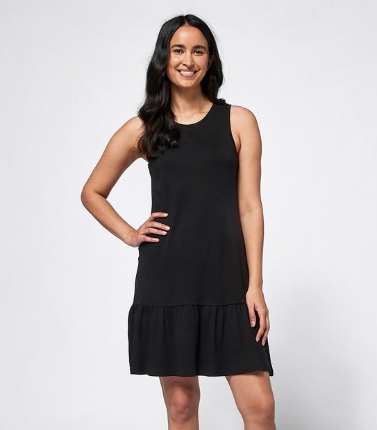 Organic Cotton Sleeveless Peplum Shift Dress
