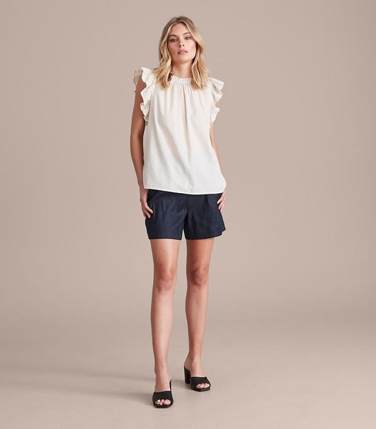 Preview Rose Flutter Sleeve Blouse