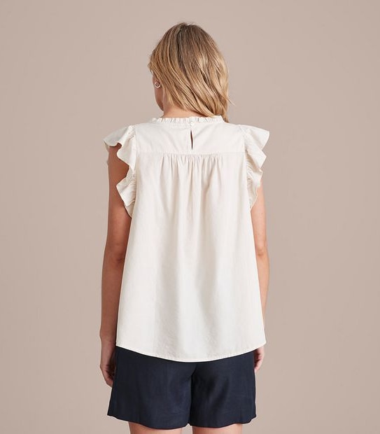 Preview Rose Flutter Sleeve Blouse