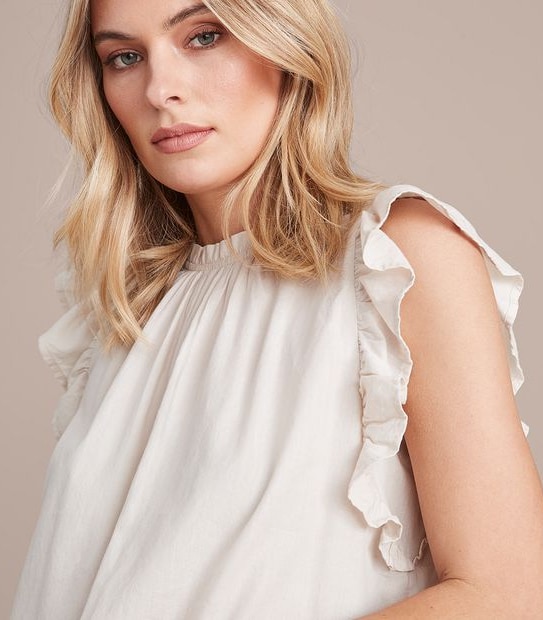 Preview Rose Flutter Sleeve Blouse