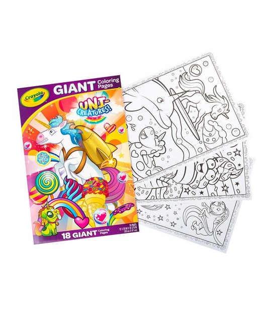 Crayola Giant Colouring Pages - Uni Creatures