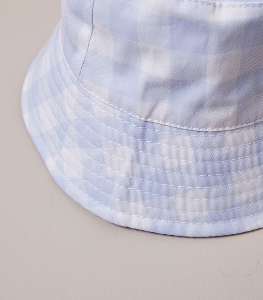Baby Reversible Bucket Hat - Gingham