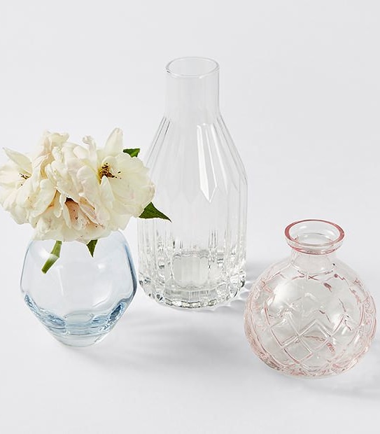 Pack Of 3 Coloured Bud Vases