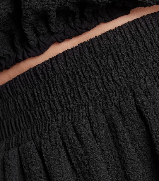 Preview Textured Tiered Midi Skirt