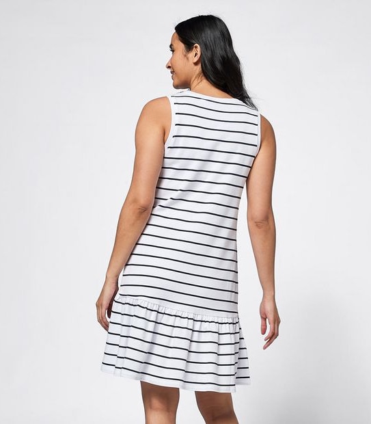 Organic Cotton Sleeveless Peplum Shift Dress