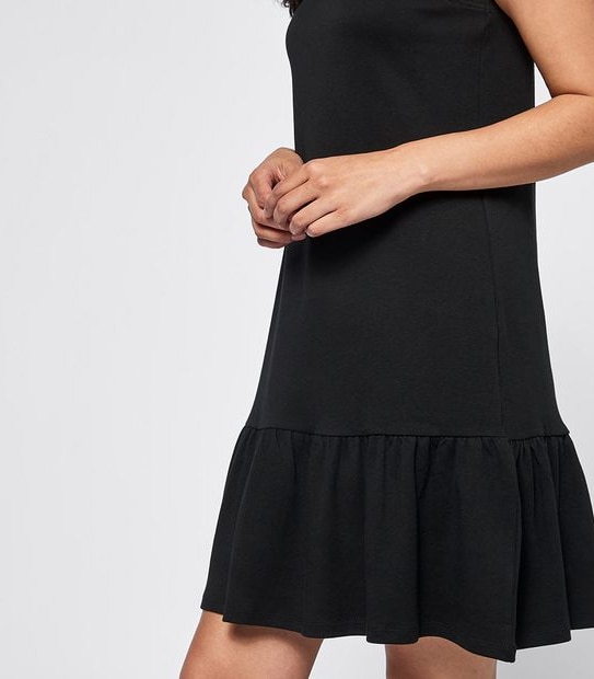 Organic Cotton Sleeveless Peplum Shift Dress