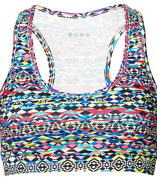 Active Crop Top - Bright Tribal