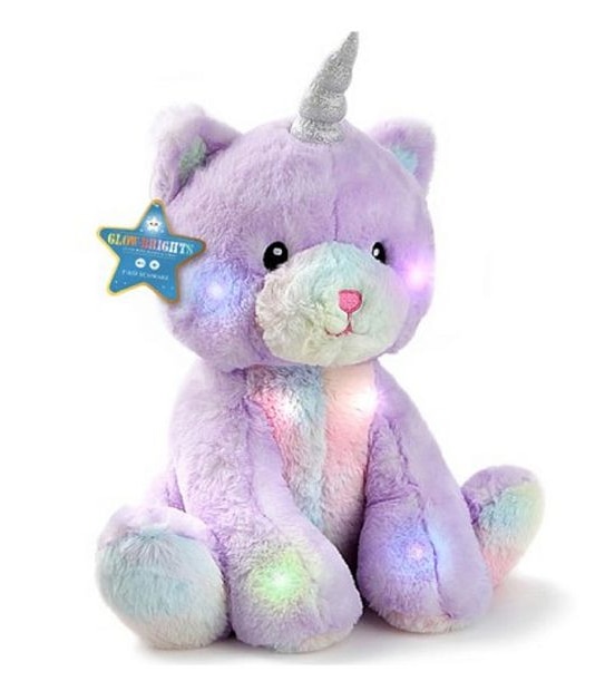 FAO Schwarz - Glow Brights - Toy Plush LED with Kittycorn 15-inch