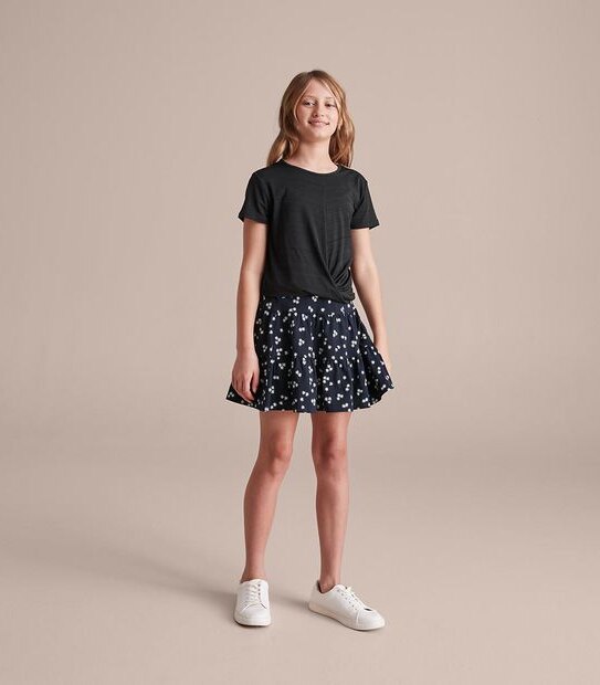 MG250226_03 S23 JERSEY KNIT SKIRT NAVY BLUE