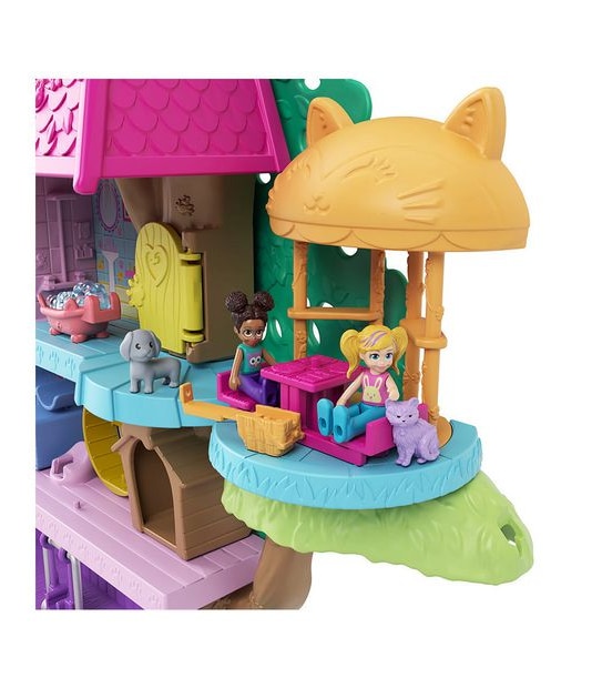 Polly Pocket Pollyville Pet Adventure Treehouse Playset