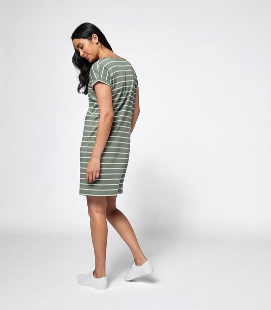 Organic Cotton Short Sleeve Knit Shift Dress