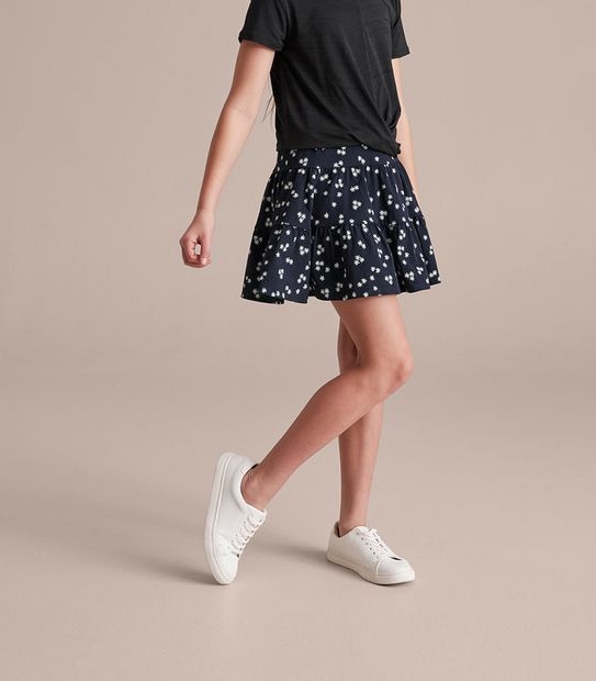 MG250226_03 S23 JERSEY KNIT SKIRT NAVY BLUE