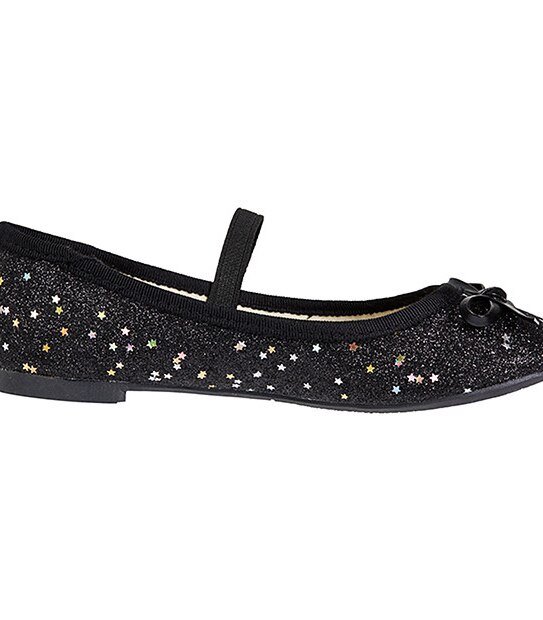 Nadia Junior Ballet Flats - Black