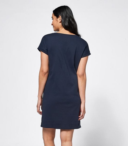 Organic Cotton Short Sleeve Knit Shift Dress