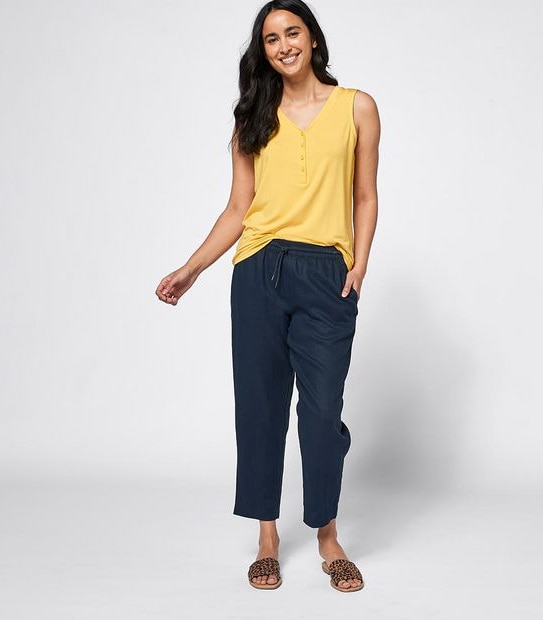 European Linen Jogger Pants