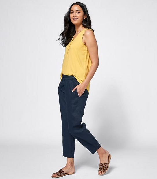 European Linen Jogger Pants