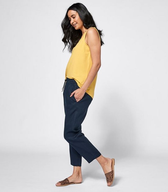 European Linen Jogger Pants