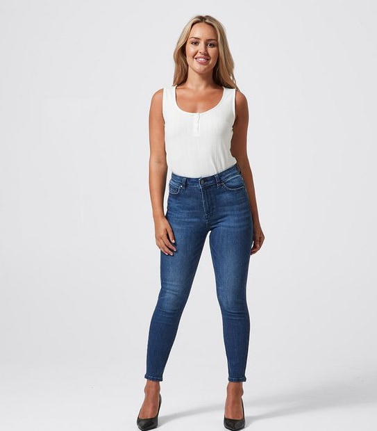 Dannii Minogue Petites High Waist Skinny Denim Jeans