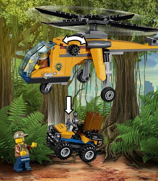 LEGO&reg; City Jungle Explorers Jungle Cargo Helicopter 60158