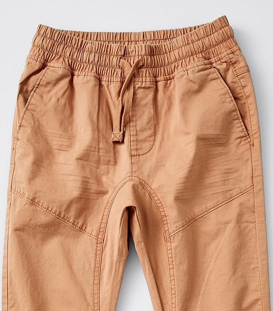 Cuffed Chino Pants - Orange