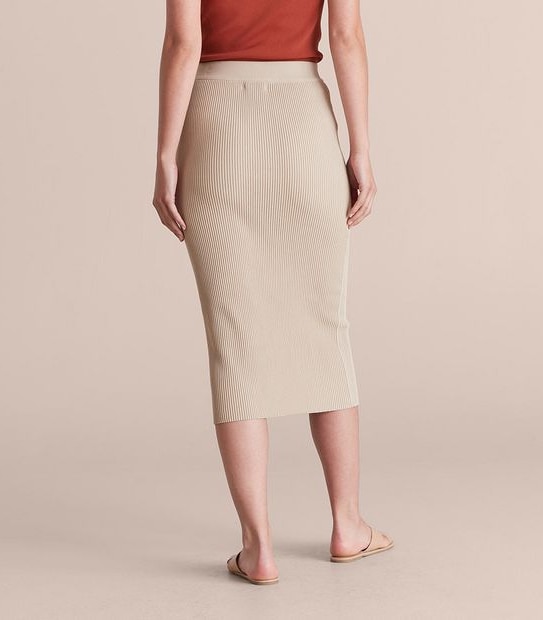 Preview Knit Rib Tube Midi Skirt