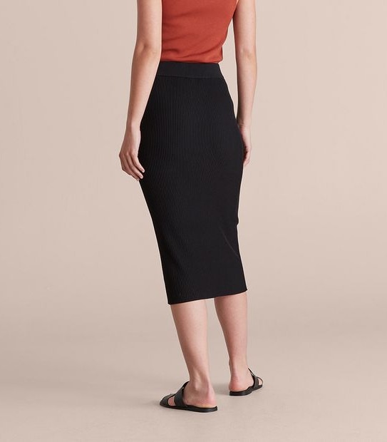 Preview Knit Rib Tube Midi Skirt