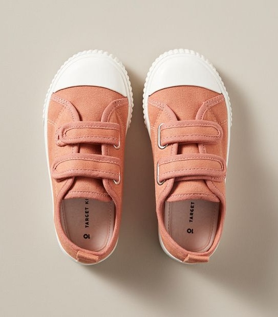 Kids Junior Double Strap Sneakers