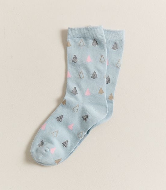Simon De Winter Low Cut Christmas Bauble Socks - Xmas Tree