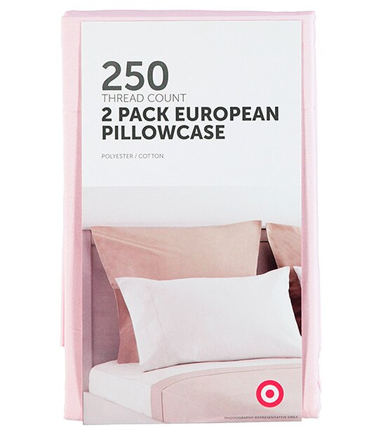 2 Pack 250 Thread Count European Pillowcases