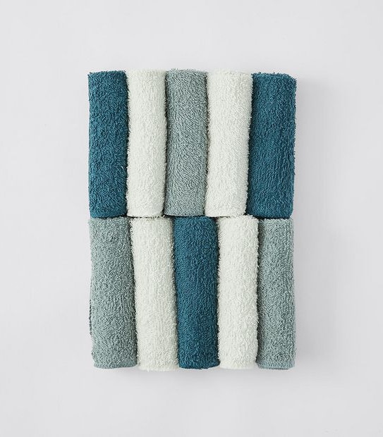 bub. Organic Cotton baby Wash Cloths 10 Pack