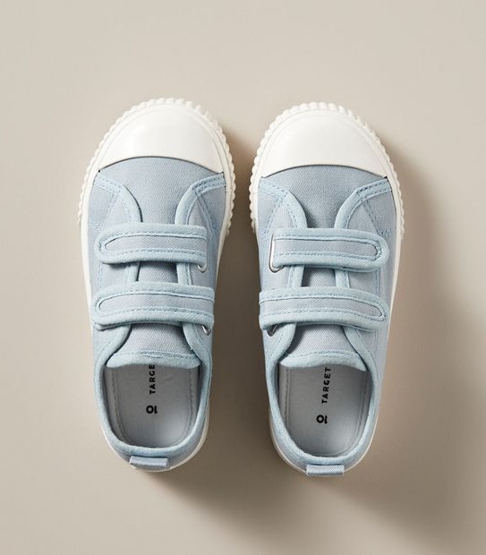 Kids Junior Double Strap Sneakers