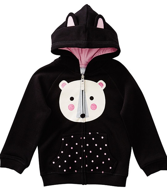 Polar Bear Zip Through Hoodie