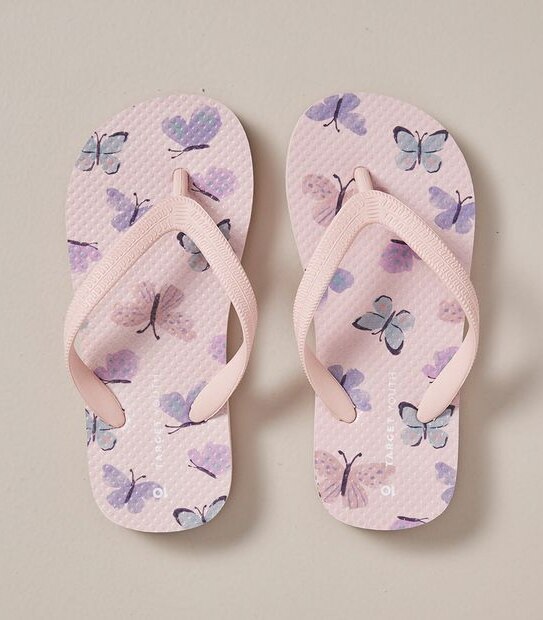 G YTH PINK BUTTERFLY THONG  SIZE 10-6