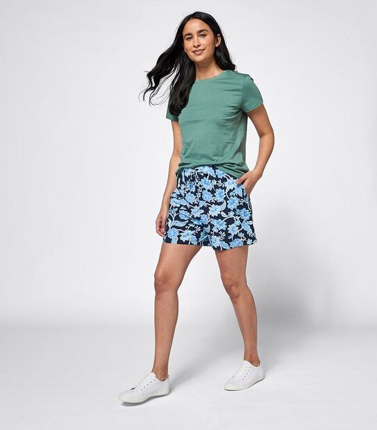 Viscose Print Shorts