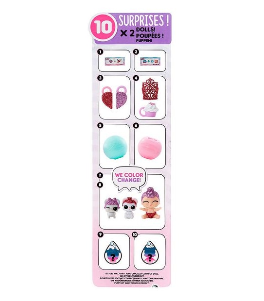 2-n-1 L.O.L. Surprise! Me & My Lil Sis & Lil Pet Colour Change Surprise&trade; with 10 Surprises - Assorted*