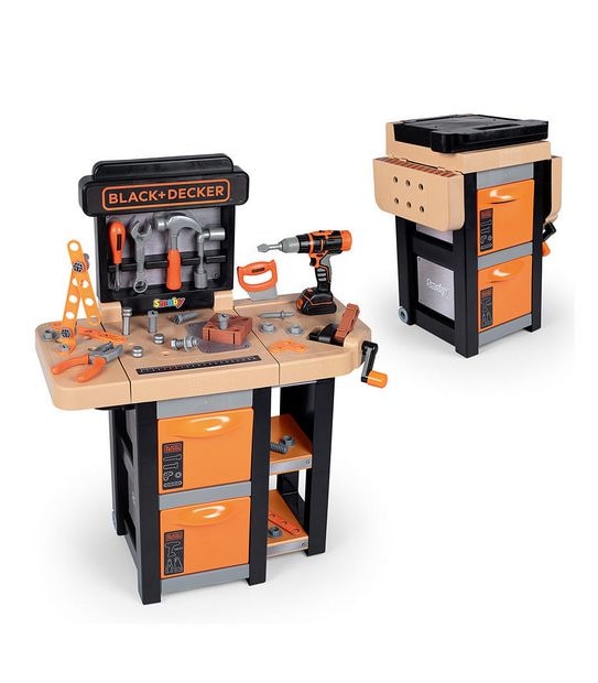 BLACK + DECKER - Junior Builder Toy - Foldable Workbench with