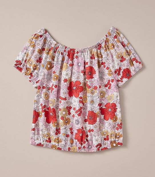 Linen Blend Floral Top