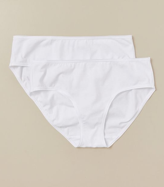 2 Pack Everyday Cotton Midi Briefs