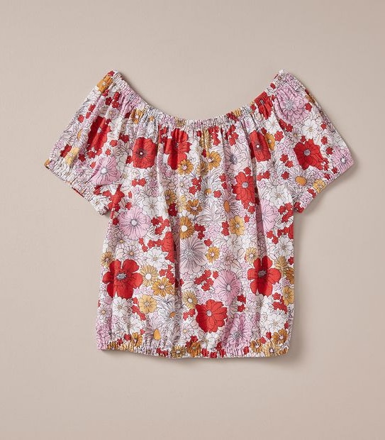 Linen Blend Floral Top