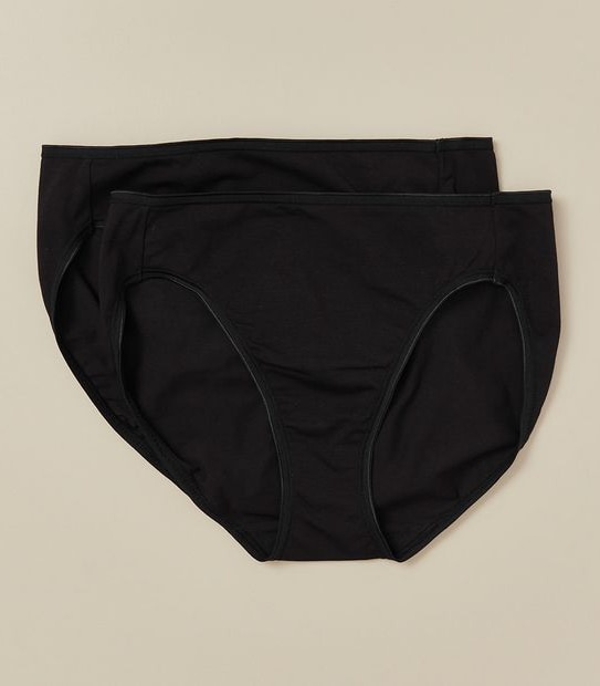 2 Pack Everyday Cotton High Cut Briefs