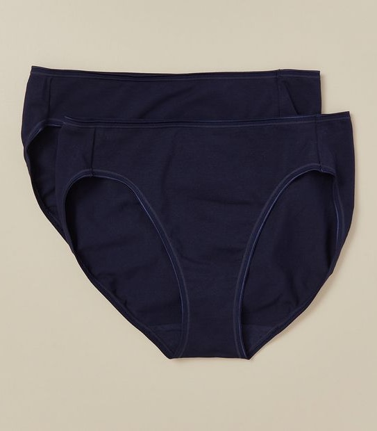 2 Pack Everyday Cotton High Cut Briefs