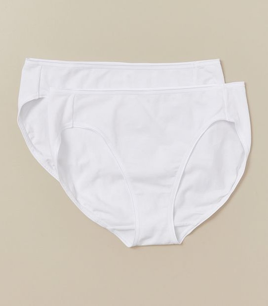 2 Pack Everyday Cotton High Cut Briefs