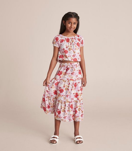Linen Blend Floral Top