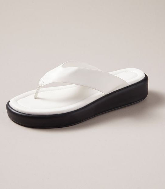 W MAVI WHITE CHUNKY SOLE THONG  SIZE 6-11