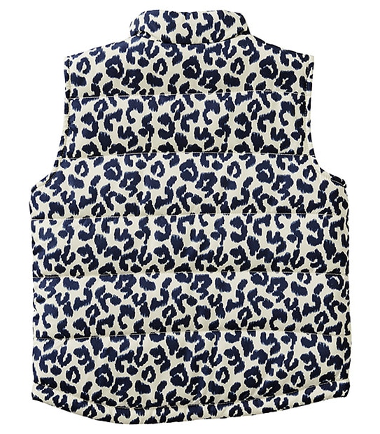 Animal Print Puffer Vest
