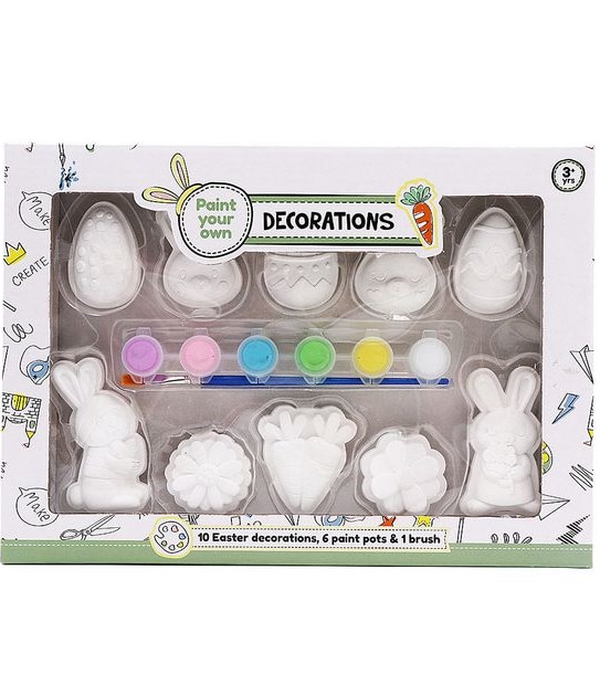 Paint Your Own 10 Pack Easter Decorations
