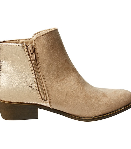 June Foil Heel Ankle Boot - Neutral  4 of 6