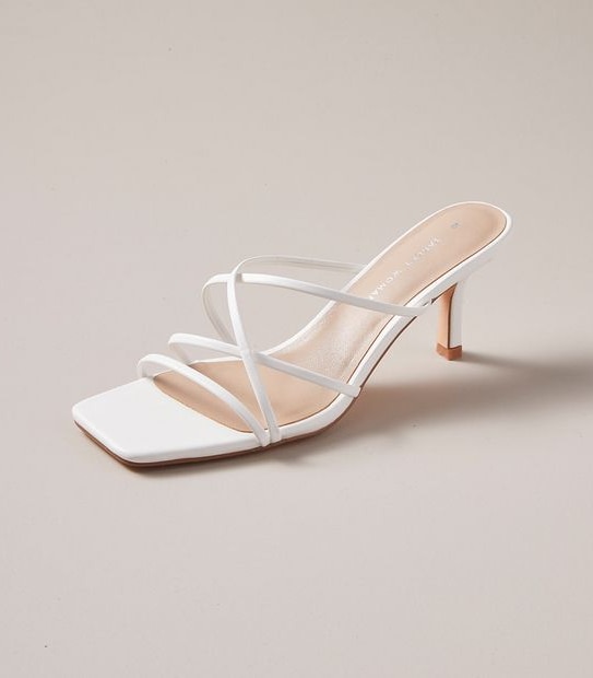 W CINDI WHITE STRAPPY MULE SIZE 6-11 | Target Australia