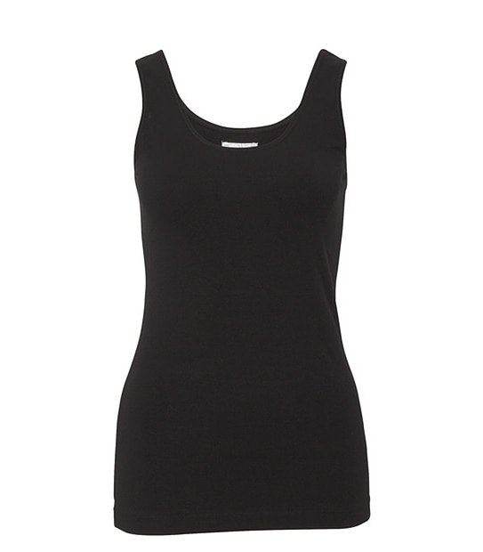 Basic Stretch Tank Top - Black