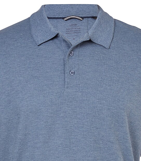 Men's Australian Cotton Polo Shirt - Blue